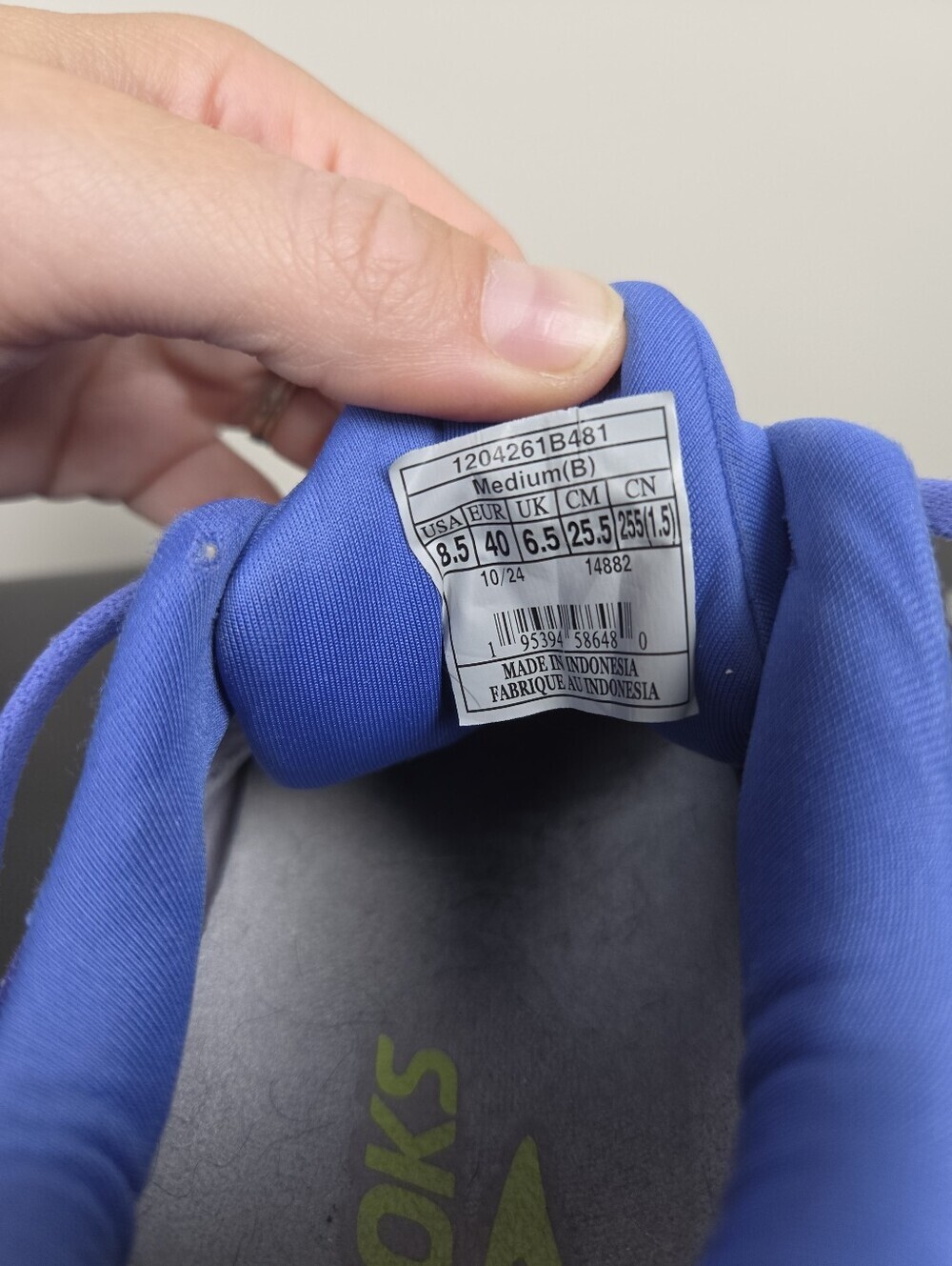Brooks Adrenaline GTS 24 Athletic Sneakers Women's 8.5 Blue Stability Trainers - Picture 13 of 15